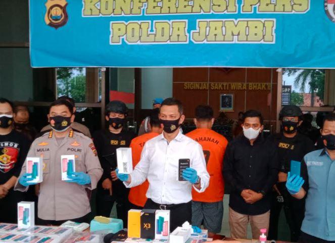 3 Perampok Ribuan Handphone di Muarojambi Ditangkap, 2 Pelaku Buron