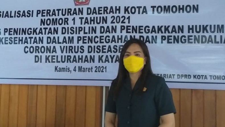 DPRD Tomohon Sosialisasi Perda Covid-19 Tekan Penularan