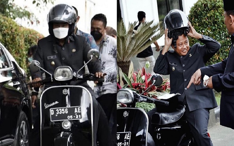 Vespa Kesayangan Wagub Jabar Dikabarkan Hilang, Ternyata Dipakai Saudaranya