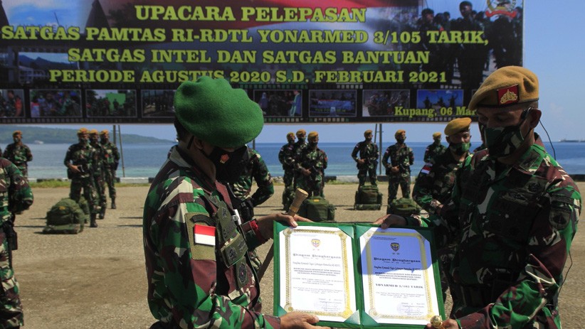 Ratusan Prajurit TNI Purnatugas Jaga Perbatasan RI-Timor Leste - Bagian 2