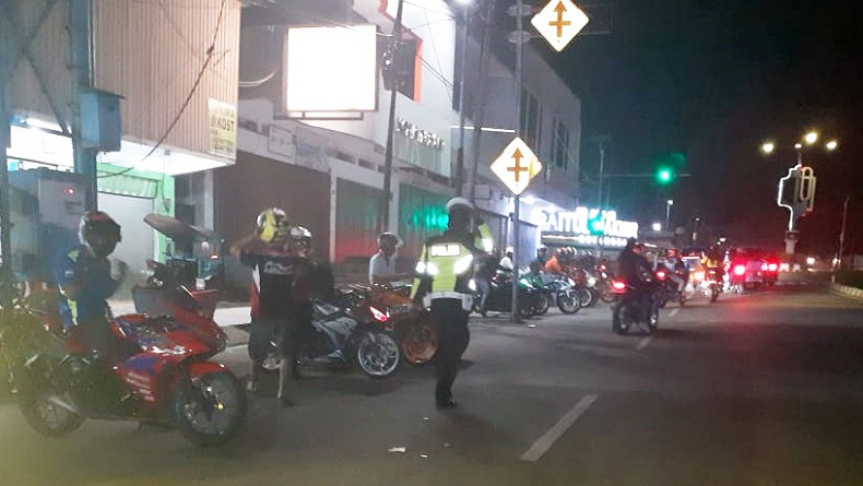 Tak Patuhi Prokes, Kerumunan Komunitas Motor di Kotamobagu Dibubarkan Polantas
