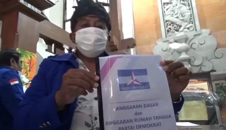 Pengurus DPD dan DPC Demokrat Bali Datangi Kanwil Kemenkumham Tolak KLB