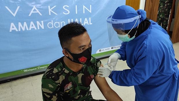 108 Anggota TNI Kodim 0431 Bangka Barat Mulai Divaksin Covid-19 Hari Ini