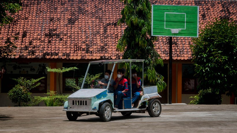 Ini Mobil Listrik Karya Pelajar SMKN 4 Pandeglang - Bagian 1