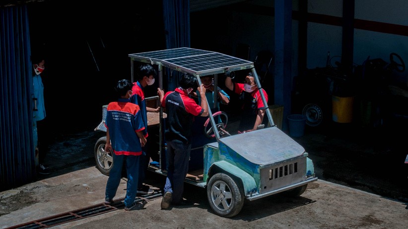 Ini Mobil Listrik Karya Pelajar SMKN 4 Pandeglang - Bagian 2
