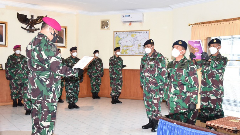 Kolonel Laut (P) Apriyani Jabat Wadan Lantamal VIII