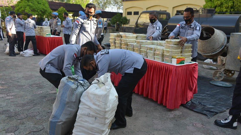 Dicampur Semen dan Air, 404 Kg Sabu Asal Timur Tengah Dimusnahkan Polda Aceh - Bagian 2