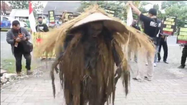 Begini Aksi Weden Sawah Protes Harga Gabah Anjlok dan Impor Beras 