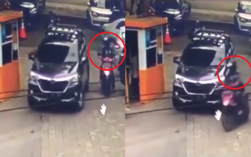 Pelaku Curanmor di RS Muhammadiyah Bandung Terekam CCTV 