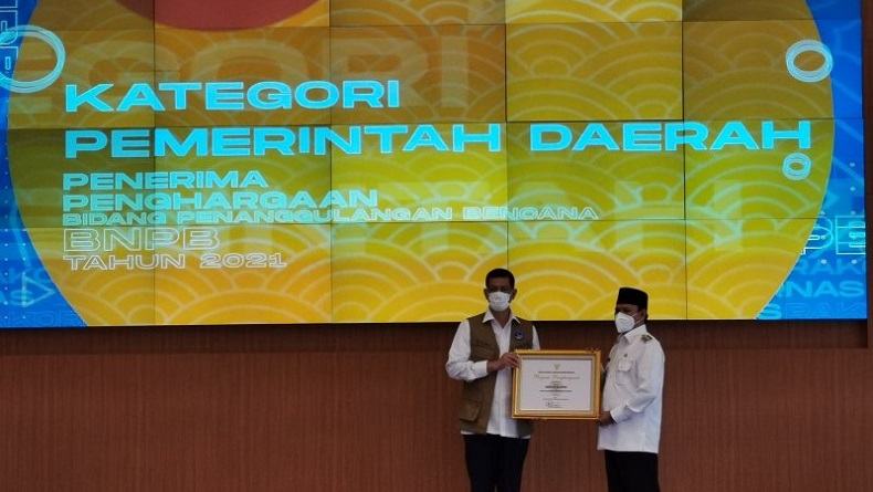 Aceh Besar Terima Penghargaan dari BNPB terkait Penanggulangan Bencana