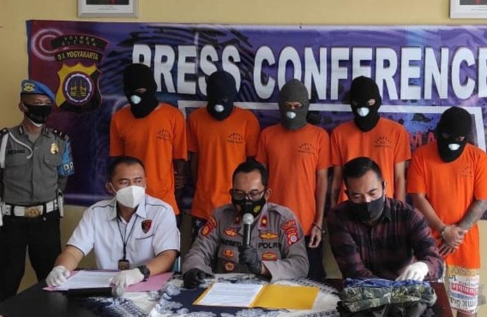 Tersinggung Suara Klakson, 5 Pemuda di Sleman Lakukan Penganiayaan 