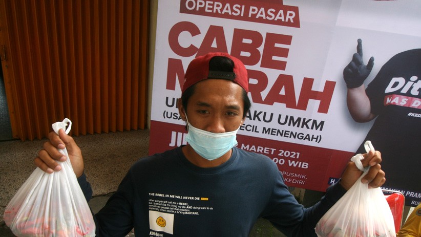 Cabai Rawit Merah Murah Dijual Rp50.000 per Kg ke UMKM Kuliner Kediri - Bagian 2