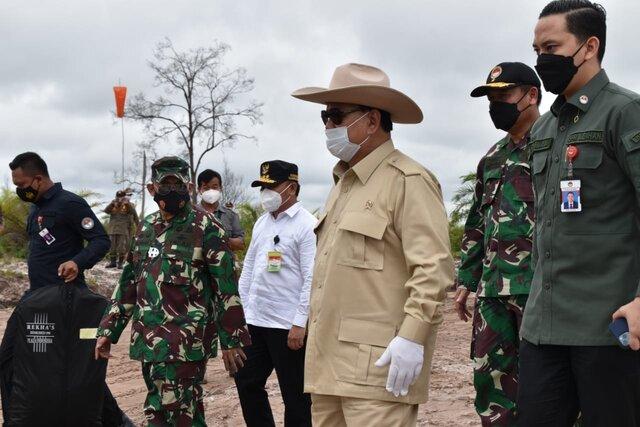 Gubernur Kalteng Dampingi Menhan Tinjau Lokasi Food Estate Komoditi Singkong di Gunung Mas