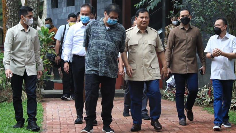 Foto-Foto Pertemuan Airlangga dan Prabowo di Hambalang, Bahas Olimpiade hingga Food Estate - Bagian 2