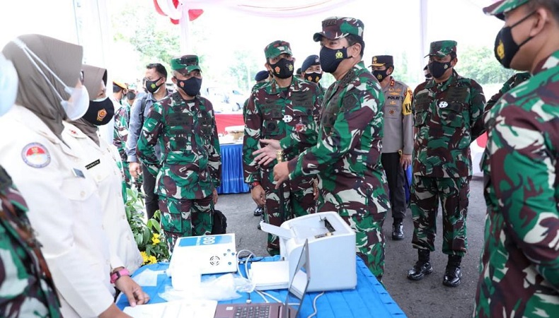 Panglima TNI Pimpin Vaksinasi Covid-19 bagi 1.286 Prajurit TNI di Yogyakarta