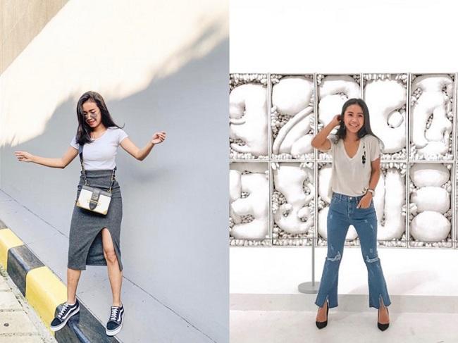 Ayya Renita tampil kasual dengan white shirt. (Foto: IG)