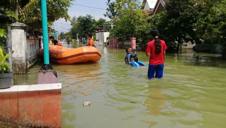 Banjir Terjang Balongpanggang Gresik, 454 Rumah Terendam