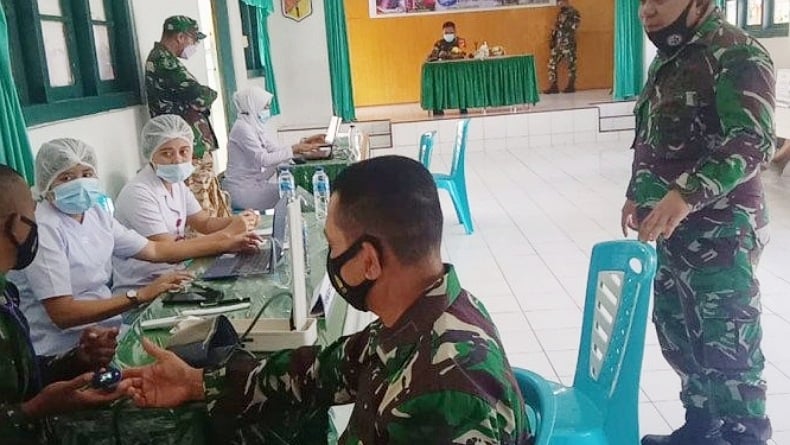 298 Personel Kodim 1301 Sangihe Tuntas Divaksinasi Tahap 1