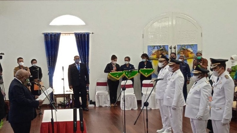 3 Kepala Daerah Terpilih Pilkada Papua Kembali Dilantik