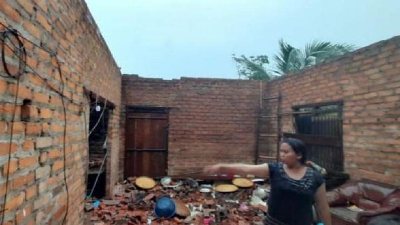 Puting Beliung Terjang Bangka Selatan, 12 Rumah Warga Rusak