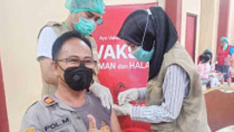 360 Personel Polres Minahasa Utara Divaksin Covid-19