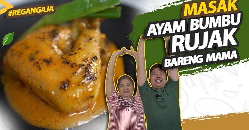 Audrey Wicaksana Masak Ayam Bumbu Rujak Bareng Mama, Intip Resepnya