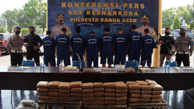 71 Orang di Banda Aceh Ditangkap karena Kasus Narkoba, Diciduk sejak Januari hingga Maret 