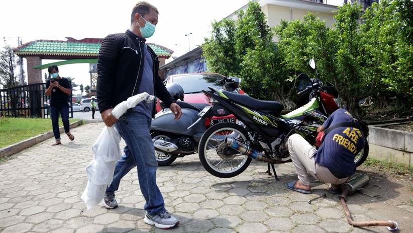 Puluhan Motor Knalpot Bising Kena Razia di Depok - Bagian 5
