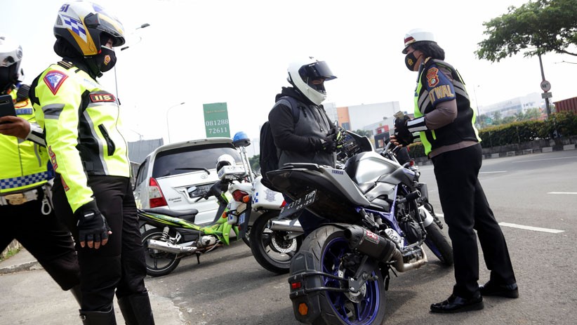 Puluhan Motor Knalpot Bising Kena Razia di Depok - Bagian 2