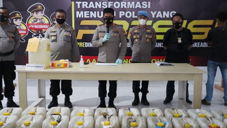 Polres Boltim Gagalkan Peredaran Ratusan Liter Cap Tikus