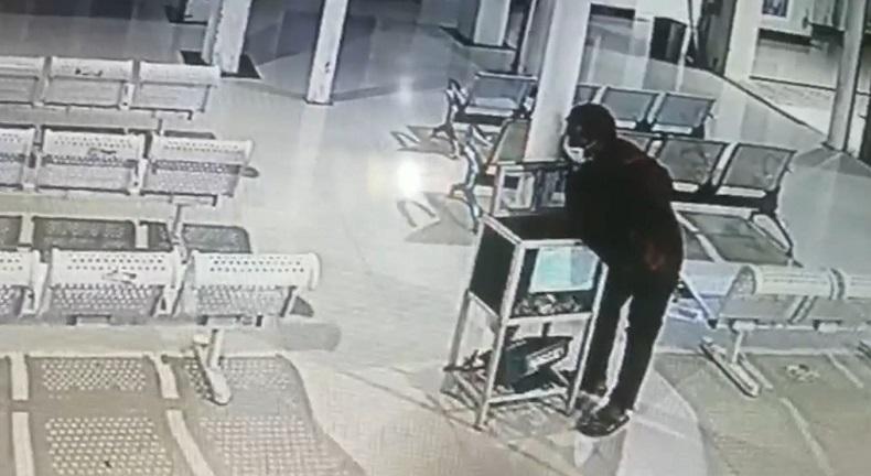 Pencurian Uang dalam Kotak Amal di Ruang Tunggu RSUD Bener Meriah, Aksi Terekam CCTV