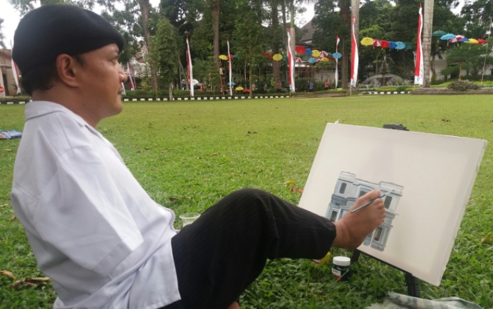 Pelukis Tunadaksa Sabar Subadri, Perjalanan Hidupnya Memberi Inspirasi  