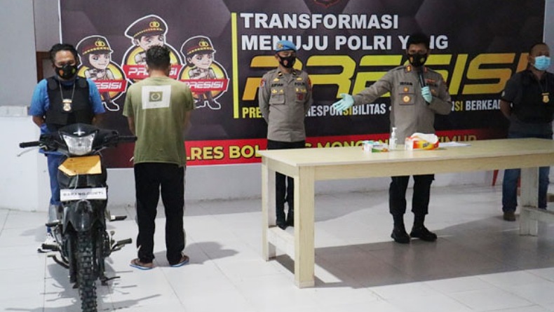 Polres Boltim Tangkap Residivis Curanmor dan Hewan Ternak di Bolmong Raya