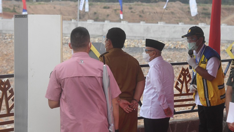 Wapres Ma'ruf Amin Tinjau Pambangunan Bendungan Way Sekampung - Bagian 2