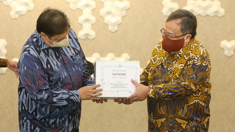 Menko Perekonomian Airlangga Hartarto Apresiasi GeNose Buatan Dalam Negeri - Bagian 1