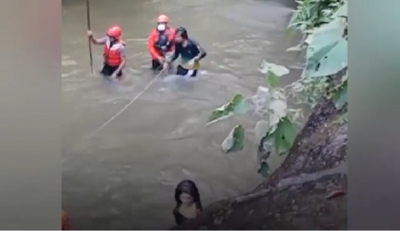 Terungkap, Sosok Perempuan Berambut Panjang di Sungai Gianyar Ternyata Bule Meksiko