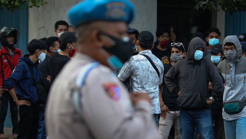 1.600 Polisi Jaga Ketat Kongres HMI di Surabaya - Bagian 2