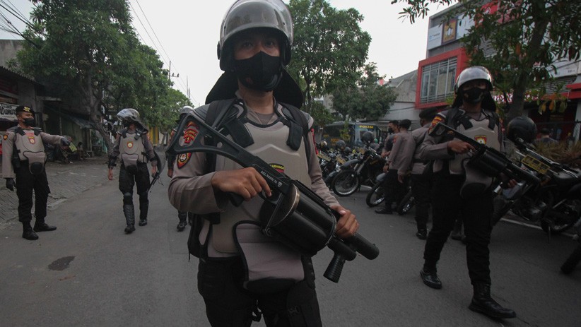 1.600 Polisi Jaga Ketat Kongres HMI di Surabaya - Bagian 1