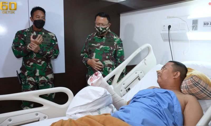 Kejutan Jenderal TNI Andika Perkasa untuk Prajurit Korban Selamat Heli MI-17 Jatuh di Kendal