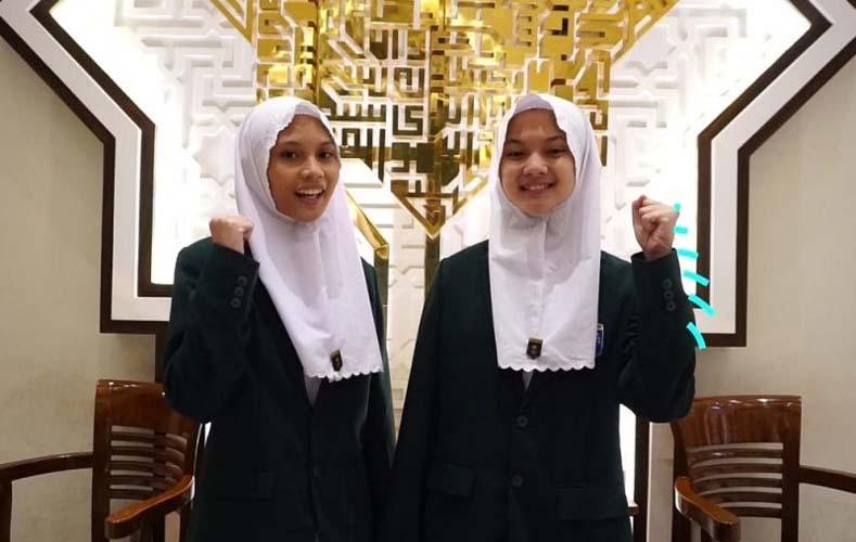 Membanggakan, 2 Pelajar MTs NU Banat Kudus Raih Medali Emas LKTI Internasional