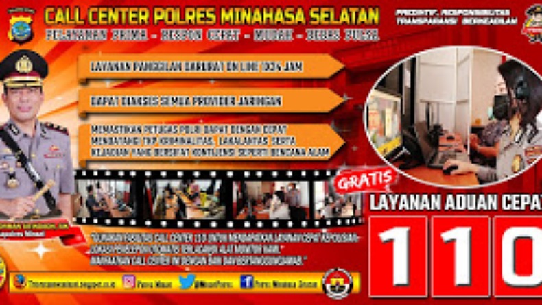 Polres Minsel Sediakan Layanan Aduan Cepat dengan Personel Terlatih, Kapolres: Hubungi 110