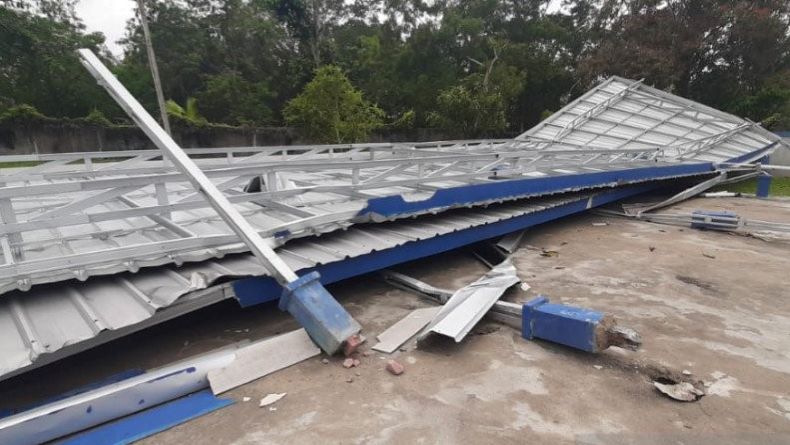 Dihantam Puting Beliung, Kampus Polman di Babel Merugi Puluhan Juta