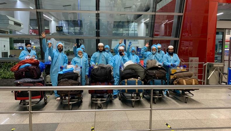 title Ratusan WNI Jamaah Tabligh yang Tertahan di India akibat Pandemi Covid Dipulangkan Ratusan WNI Jamaah Tabligh yang Tertahan di India akibat Pandemi Covid Dipulangkan
