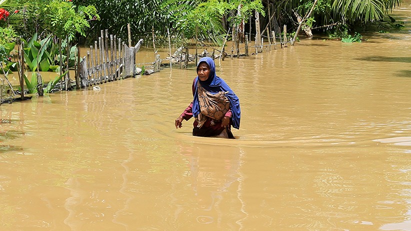 Permukiman Warga Desa Teupin Peuraho Aceh Terendam Banjir - Bagian 3