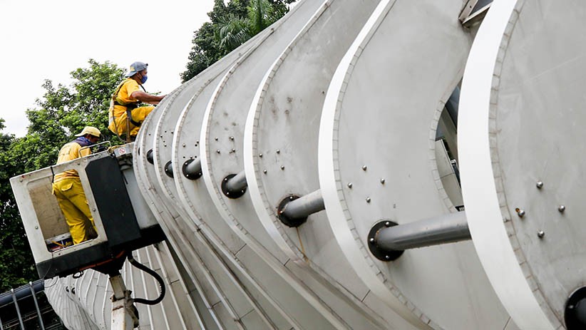 Merawat JPO Instagramable di Jalan Jenderal Sudirman Jakarta - Bagian 5