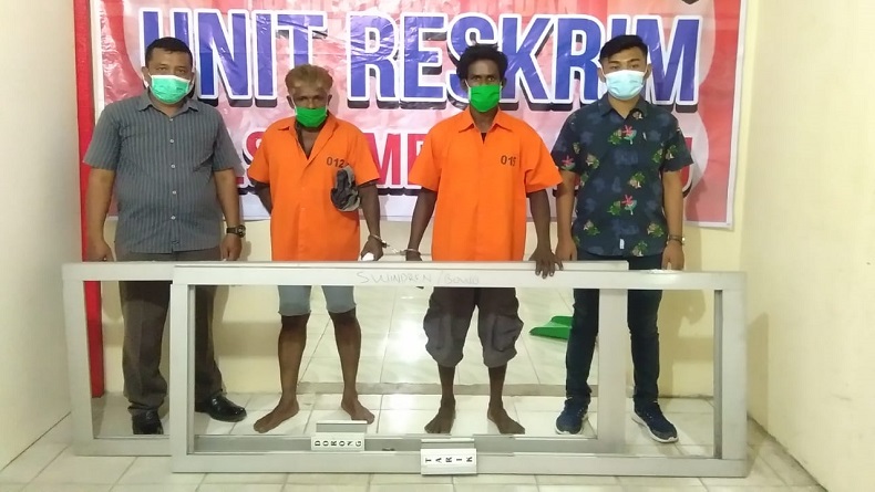 Curi Pintu Aluminium Rumah Warga, 2 Pemuda di Medan Ditangkap