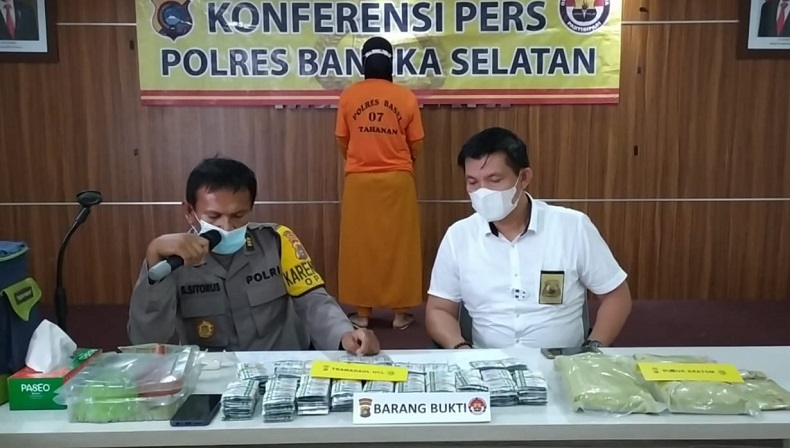 Polisi Tangkap IRT di Toboali, 4.310 Butir Pil Tramadol HCl Diamankan