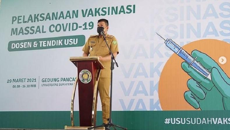 Bobby Nasution Target 75 Persen Warga Medan Disuntik Vaksin