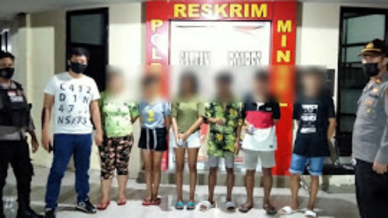 Asyik Pesta Lem, 5 Anak Muda Tak Berkutik saat Disergap Polisi