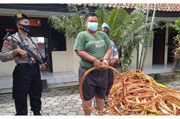  Tergiur Harga Jual Tinggi, Karyawan Curi Dua Rol  Kabel Perusahaan Senilai Ratusan Juta 